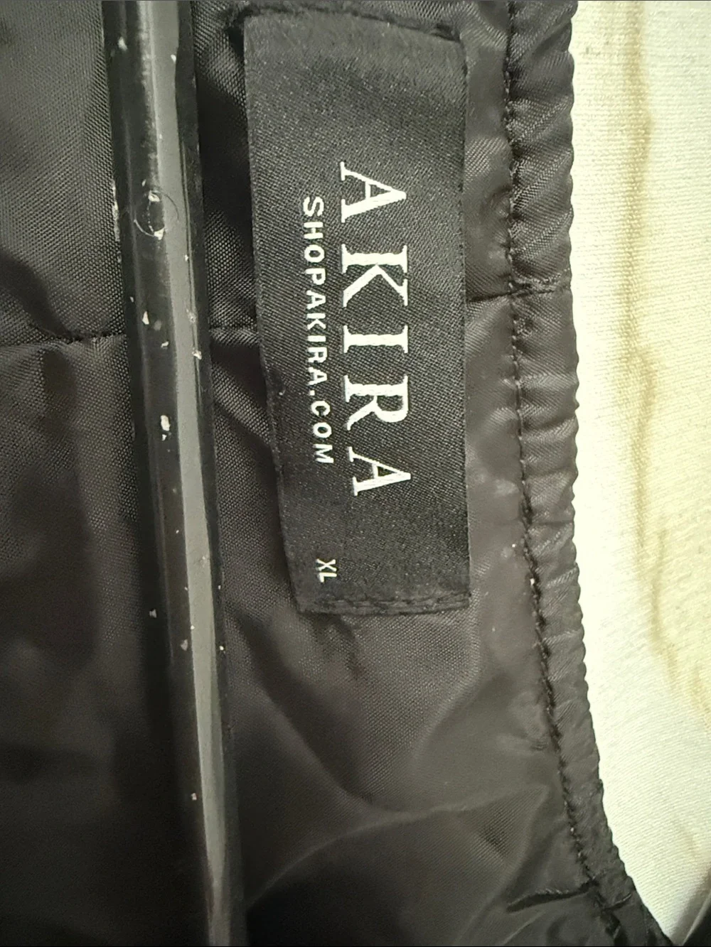 AKIRA Black Jacket with Gold Sleeves